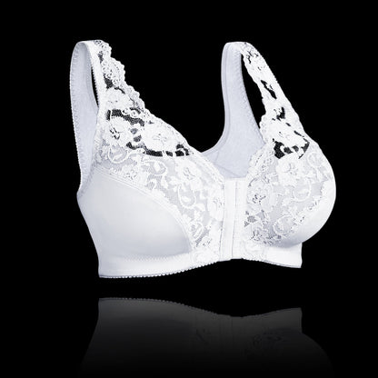 Women’s Wireless Bra – Full Coverage – Front Closure – Breathable Blend – Soft Support