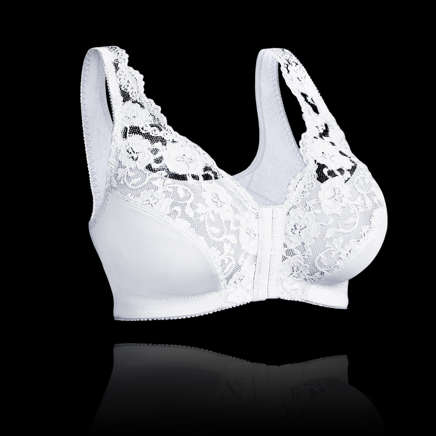 Women’s Wireless Bra – Full Coverage – Front Closure – Breathable Blend – Soft Support