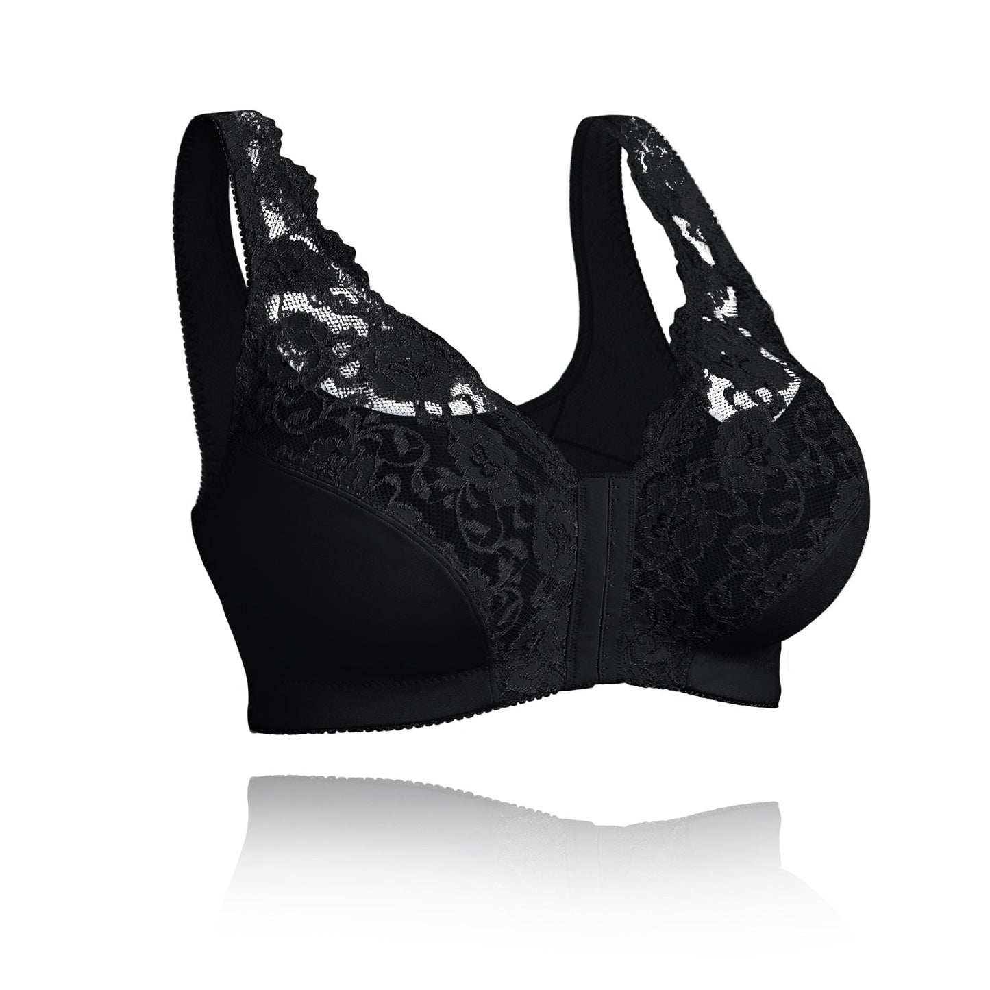 Women’s Wireless Bra – Full Coverage – Front Closure – Breathable Blend – Soft Support