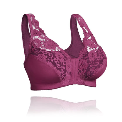 Women’s Wireless Bra – Full Coverage – Front Closure – Breathable Blend – Soft Support