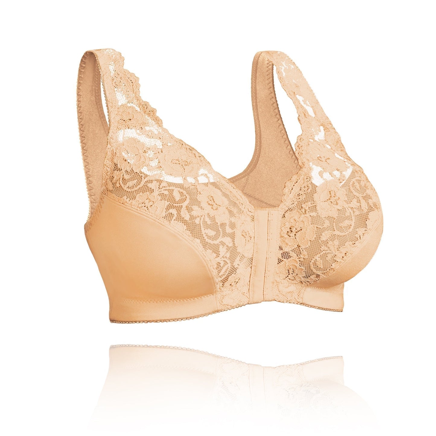 Women’s Wireless Bra – Full Coverage – Front Closure – Breathable Blend – Soft Support