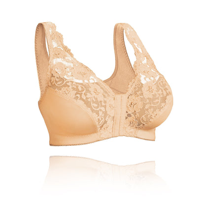 Women’s Wireless Bra – Full Coverage – Front Closure – Breathable Blend – Soft Support