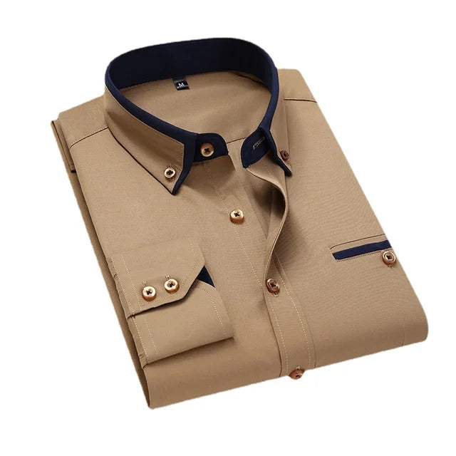 Stylish long sleeve casual shirt for men