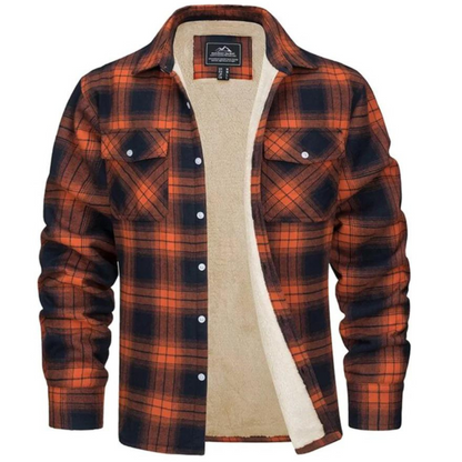 Men's casual checkered jacket