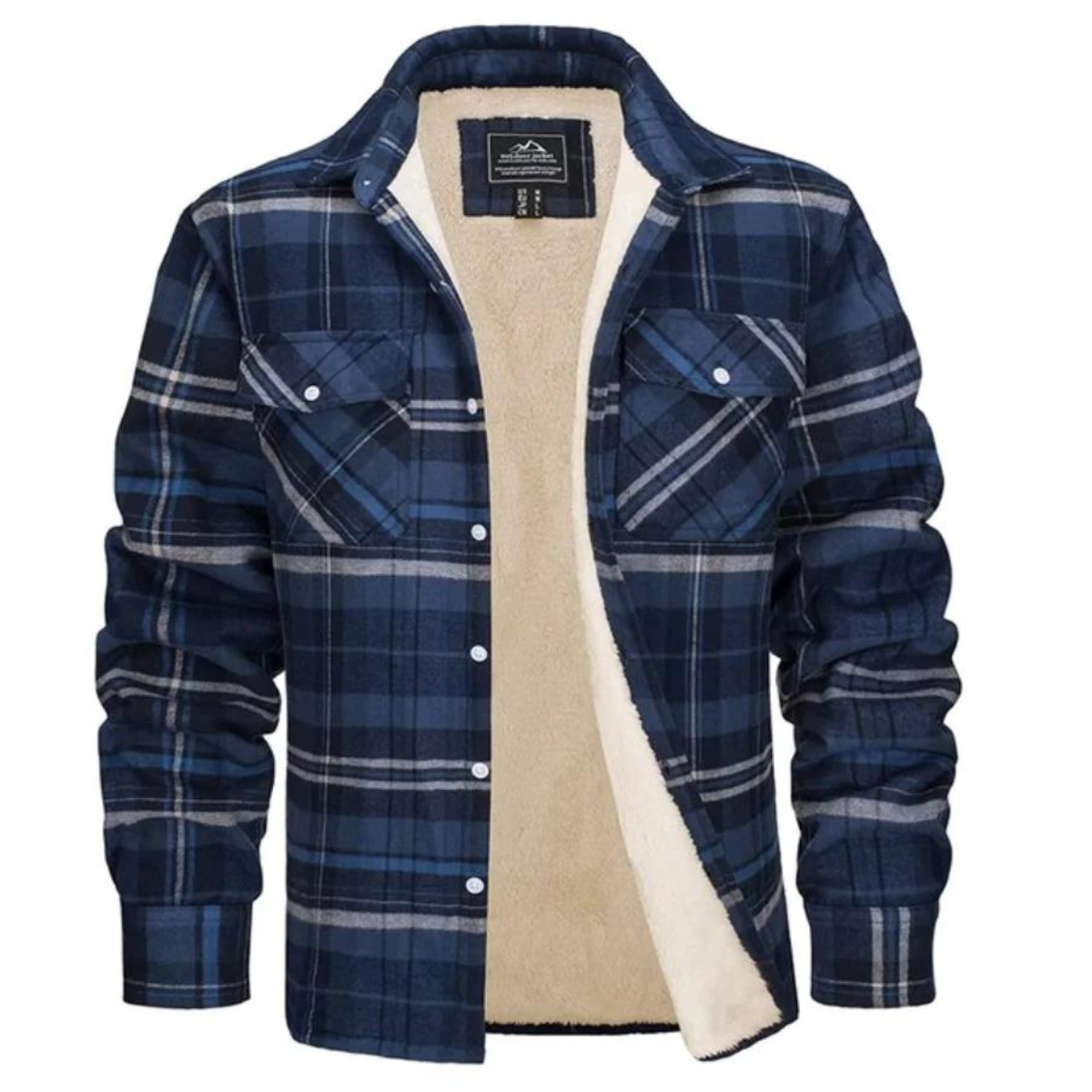 Men's casual checkered jacket