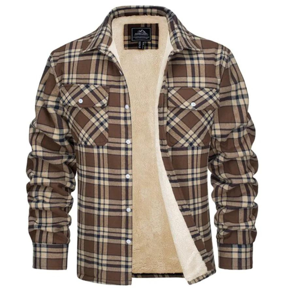 Men's casual checkered jacket