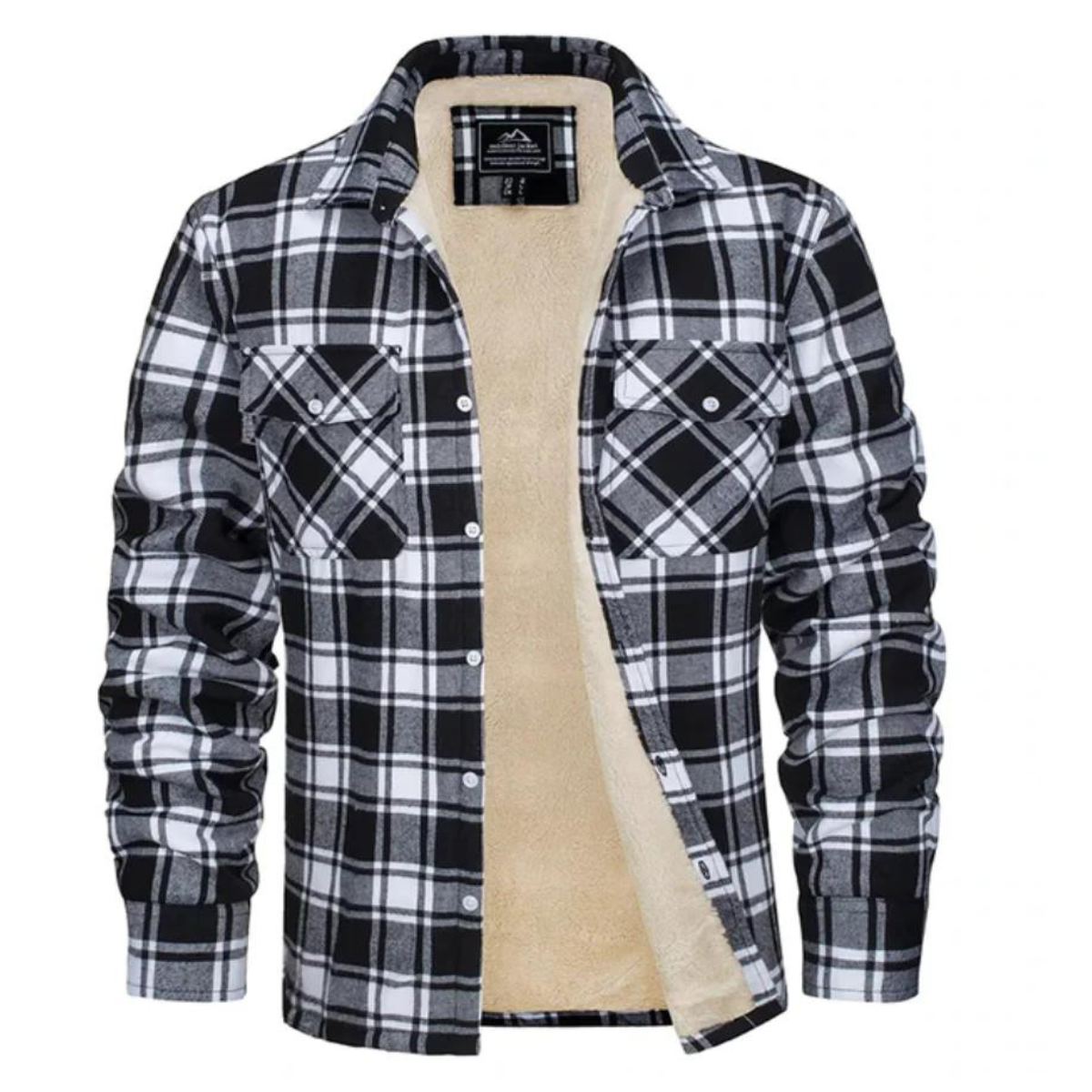 Men's casual checkered jacket