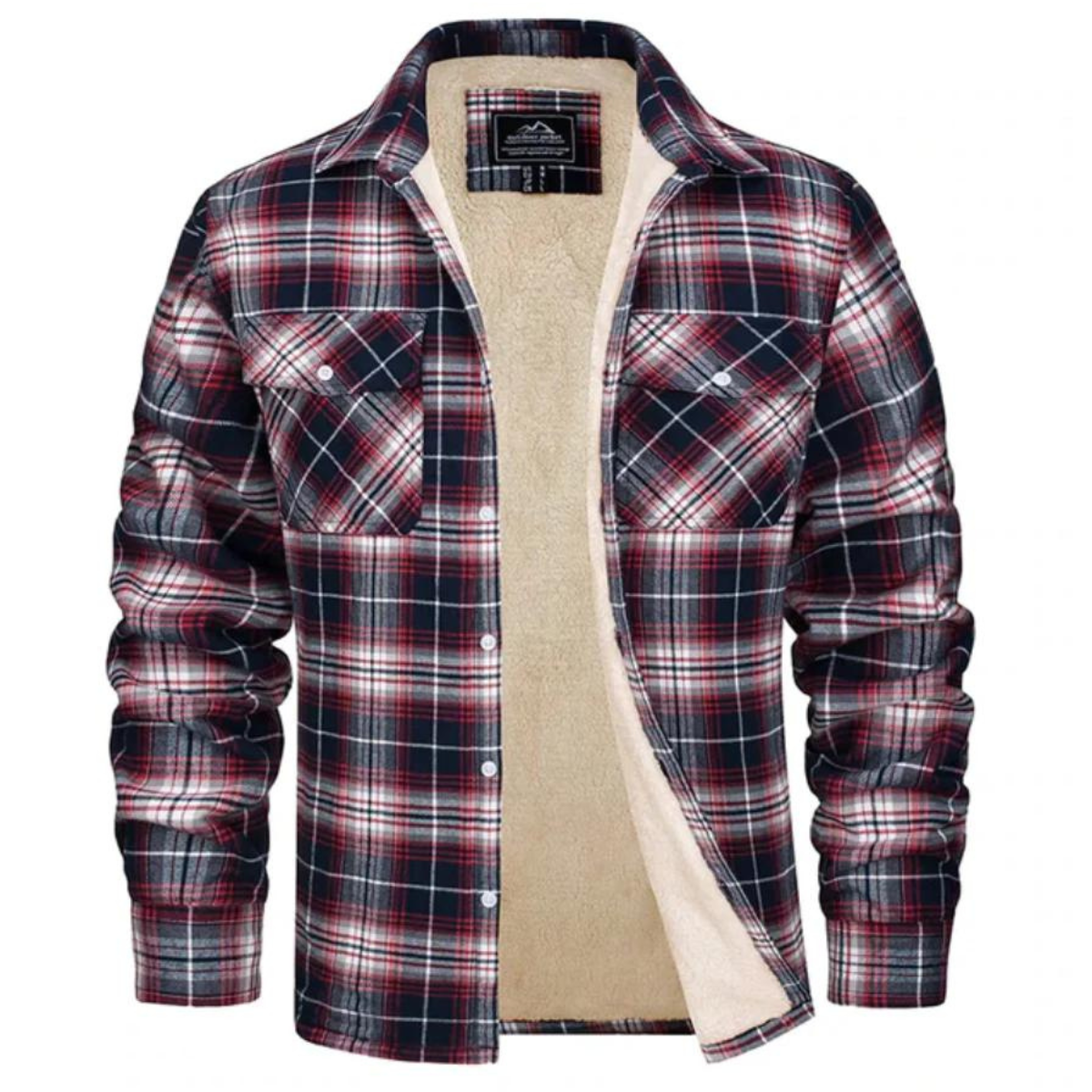 Men's casual checkered jacket