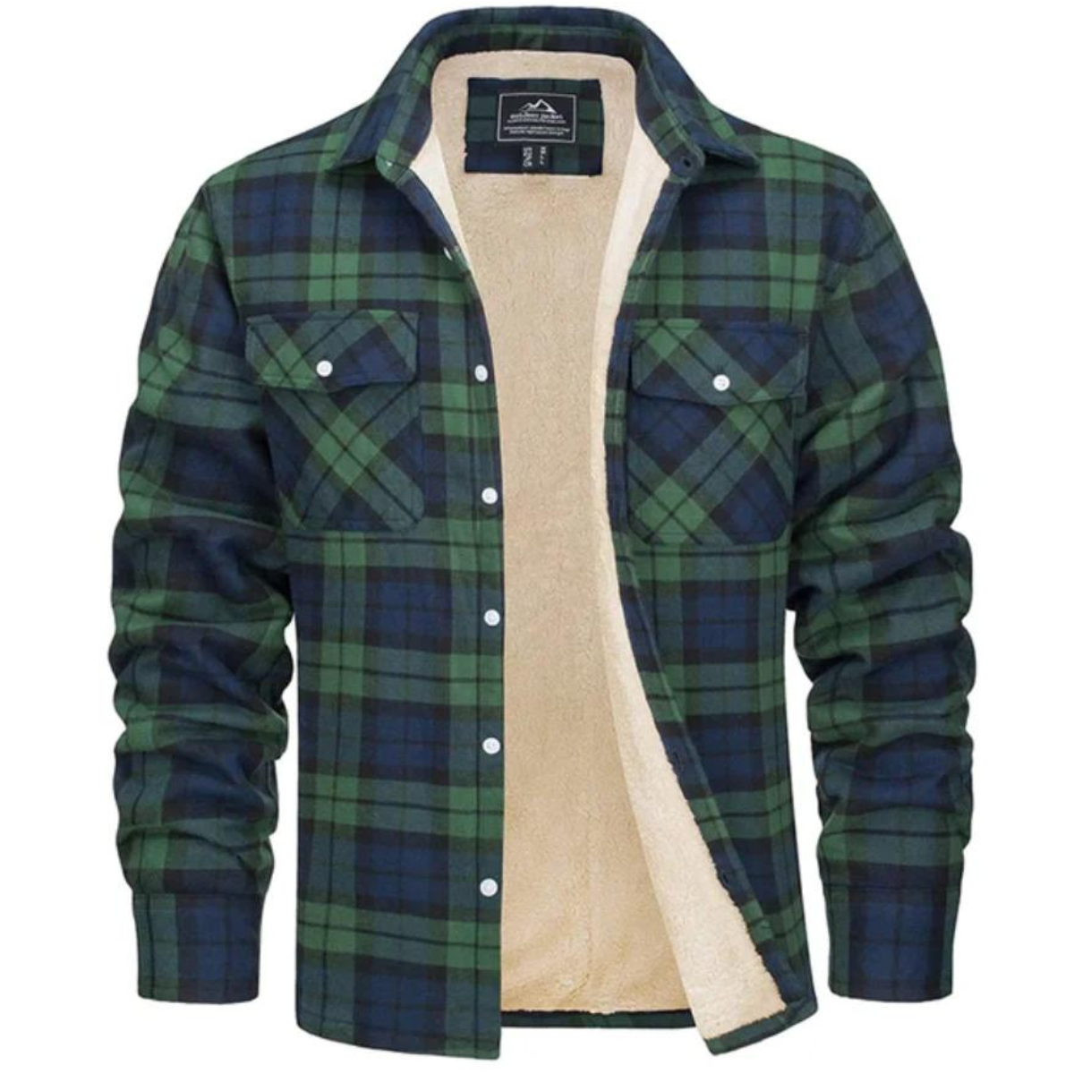 Men's casual checkered jacket