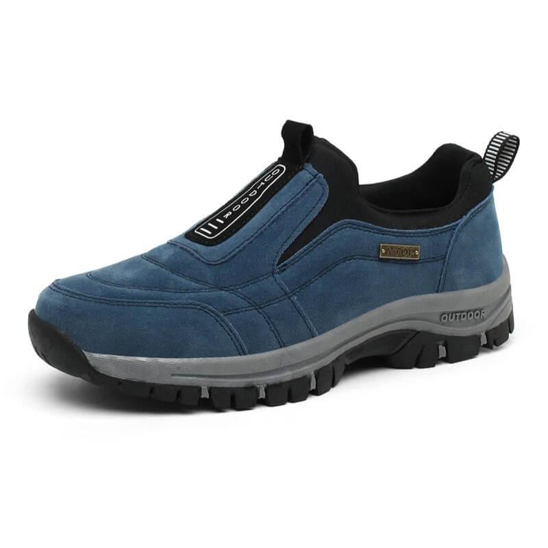 Men’s Slip-On Shoes – Suede Upper – Cushioned Sole – Flexible Fit – Casual Outdoor Wear