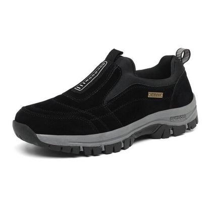 Men’s Slip-On Shoes – Suede Upper – Cushioned Sole – Flexible Fit – Casual Outdoor Wear