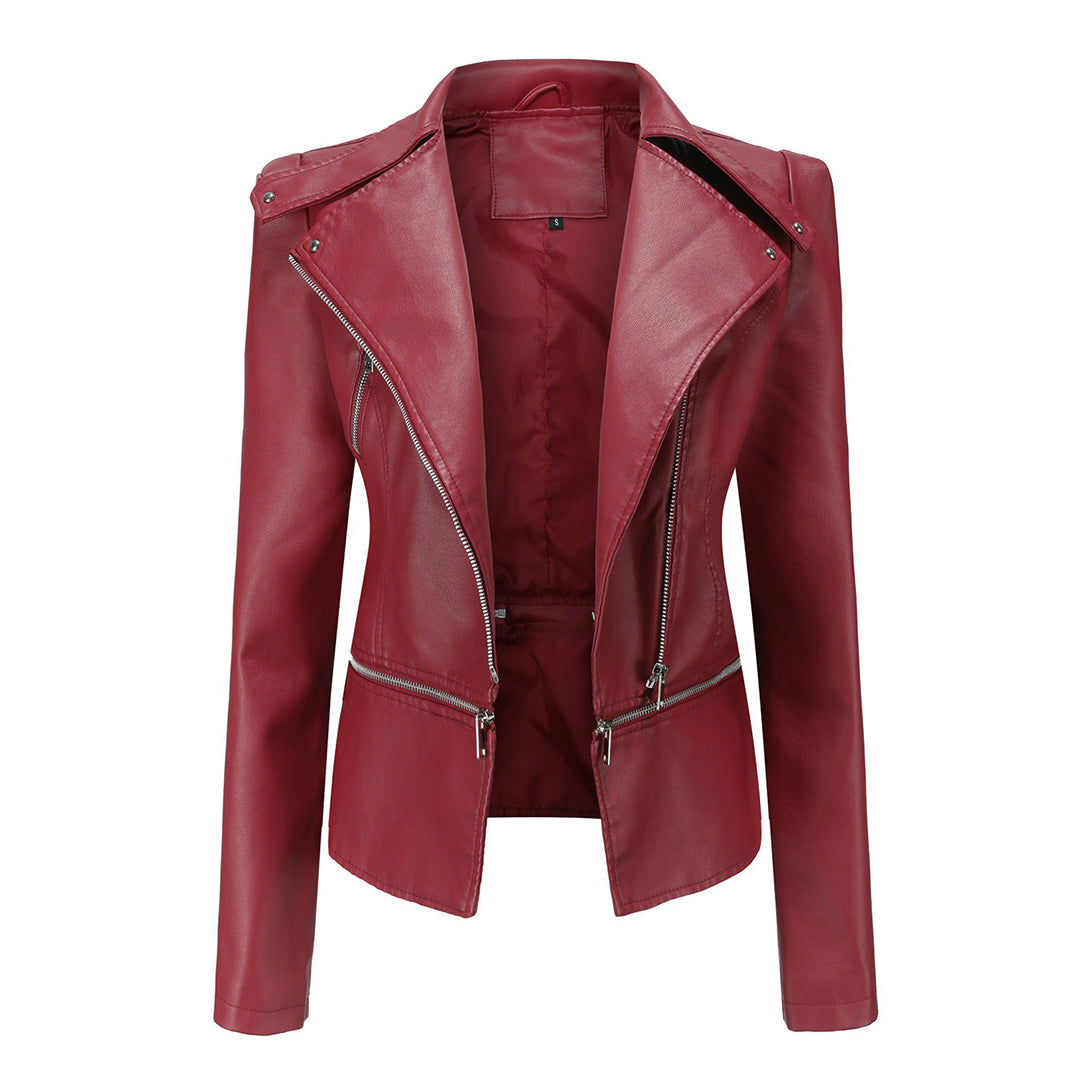 Women's stylish leather jacket