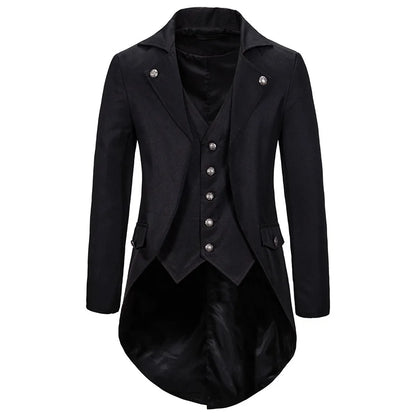 Men's retro gothic steampunk jacket