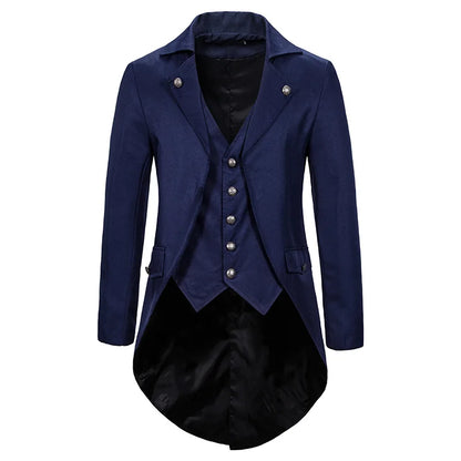 Men's retro gothic steampunk jacket