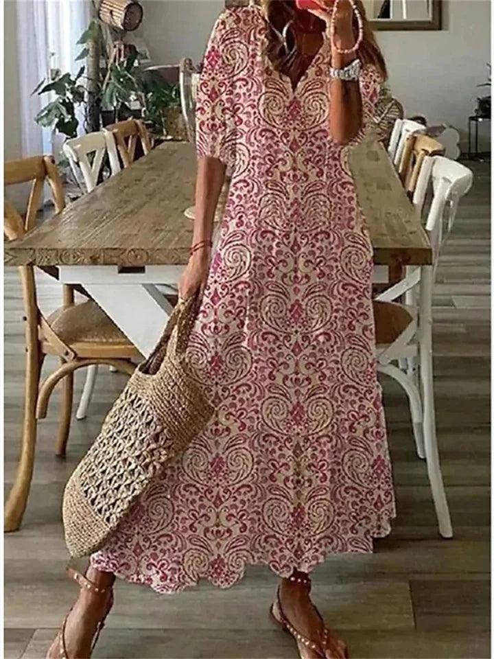 Women's Floral Sleeveless Maxi Dress