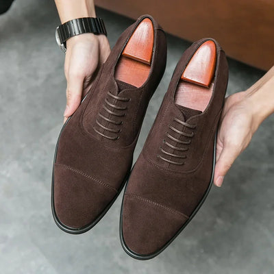 Men’s Casual Pointed Toe Shoes – Lace-Up – Streamlined Fit – Smart Style
