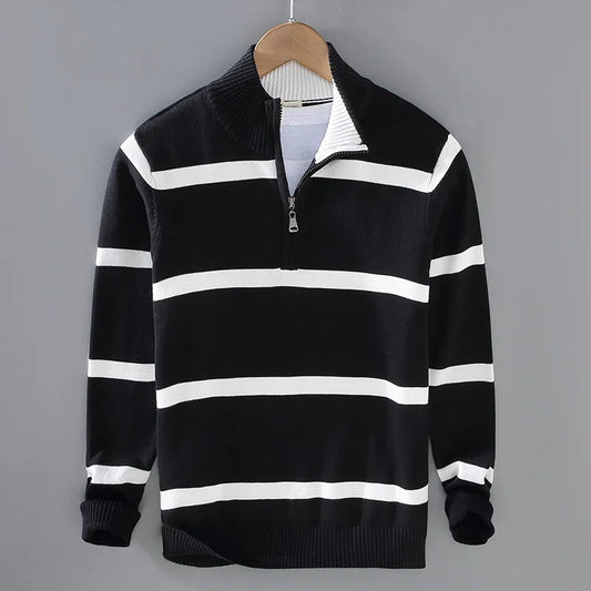 Men's striped long sleeve casual shirt