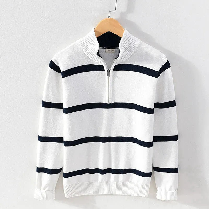 Men's striped long sleeve casual shirt