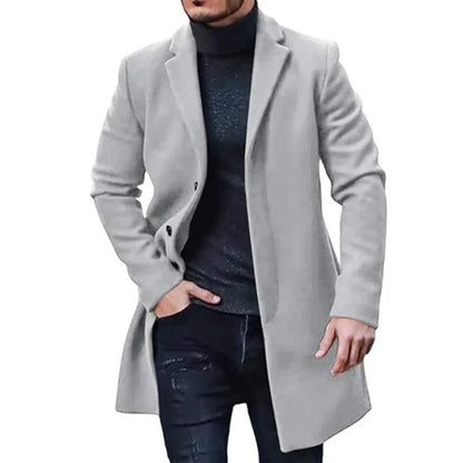 Men's casual button-up coat