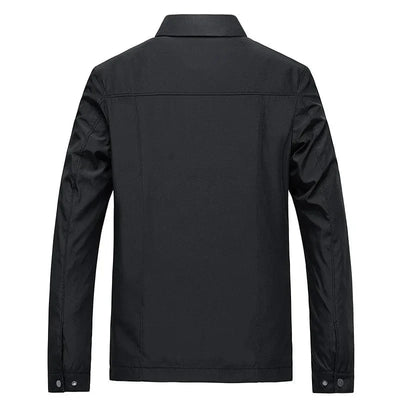 Elegant men’s sweater with classic collar and zip