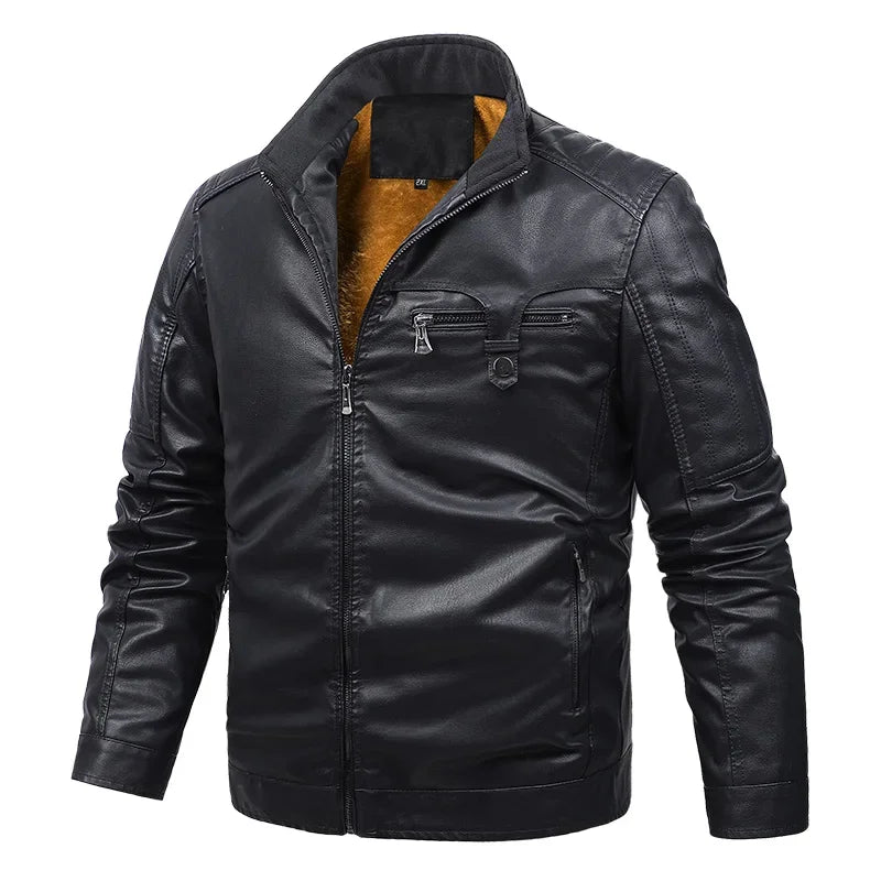 Men's classic biker jacket