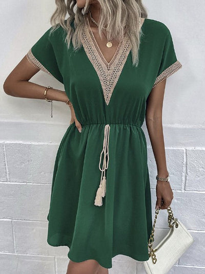 Women's Breathable Cotton Midi Dress