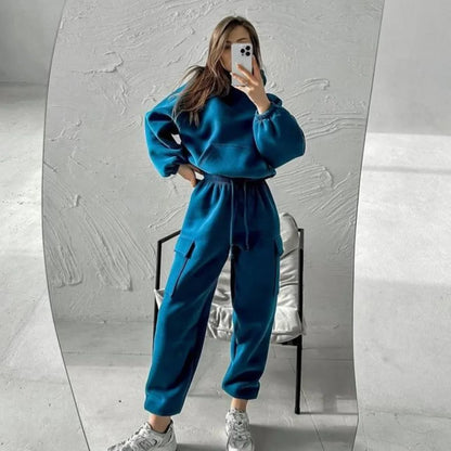 Women's Long-Sleeve Hoodie and Jogger Set