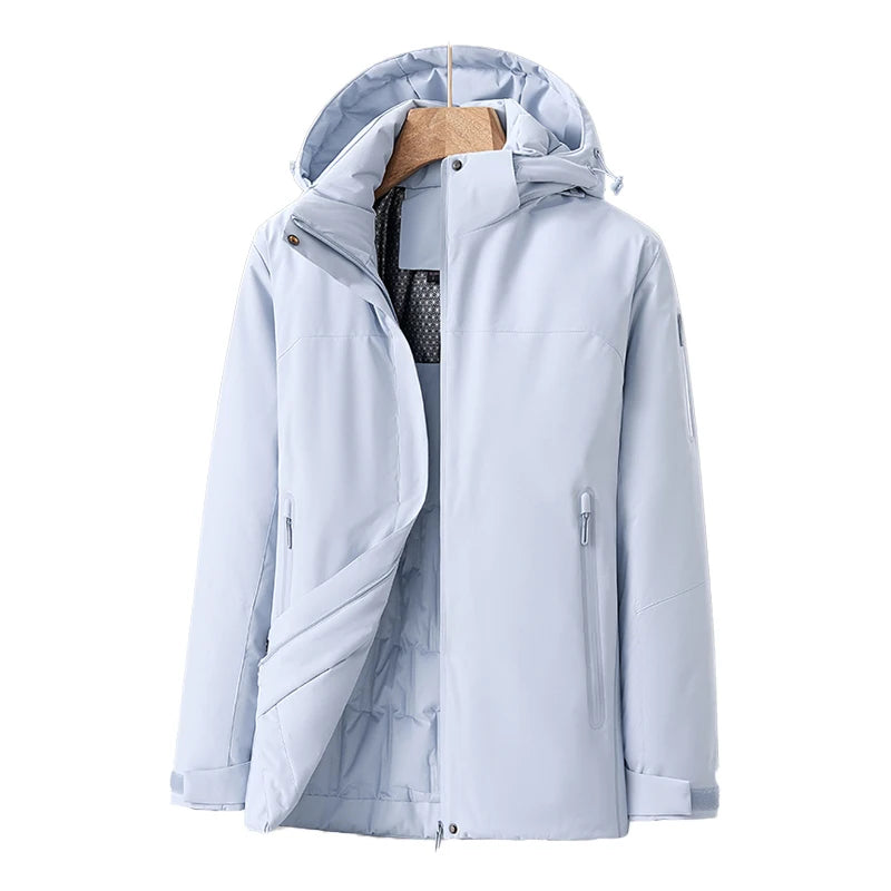 Hooded winter coat for women