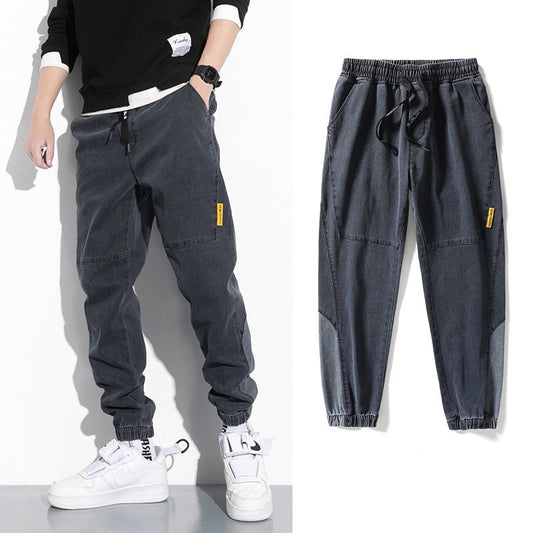 Men’s Jogger Trousers - Elastic Waistband - Tapered Fit - Casual Sporty Wear