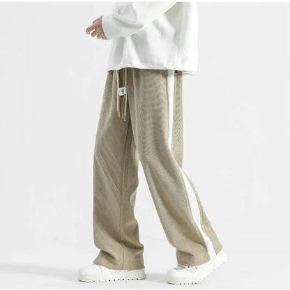 Retro corduroy sweatpants for men