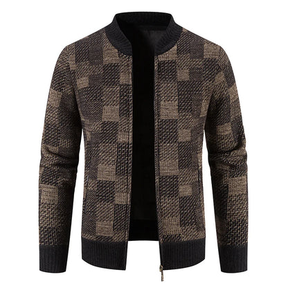 Mens Plaid Bomber Jacket