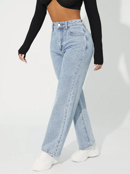 High waist casual trousers for women