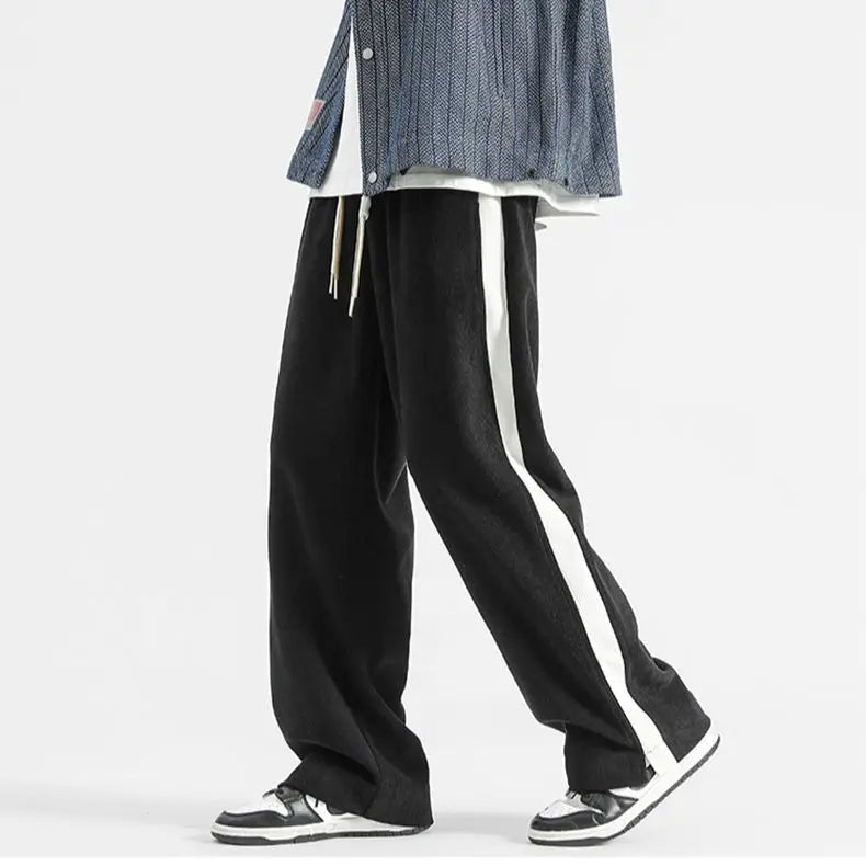 Retro corduroy sweatpants for men