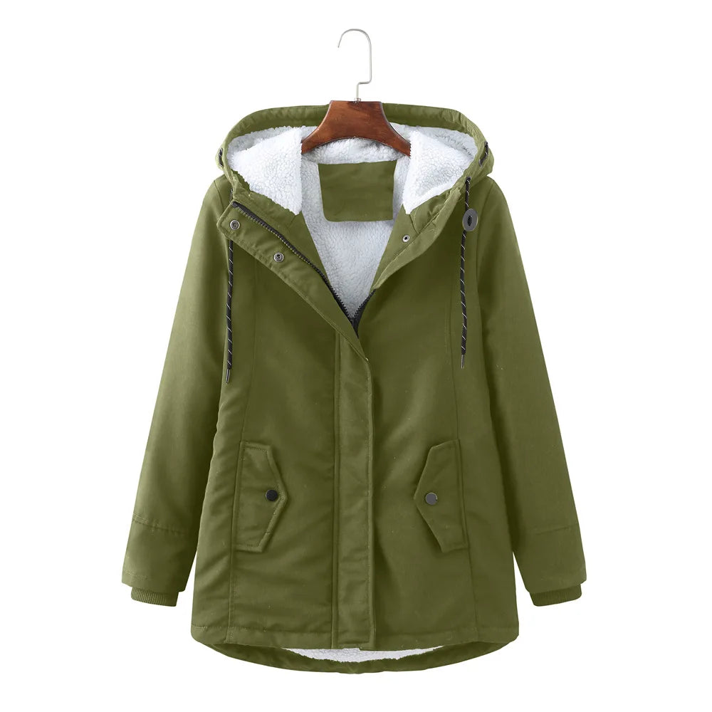 Stylish women's hooded jacket