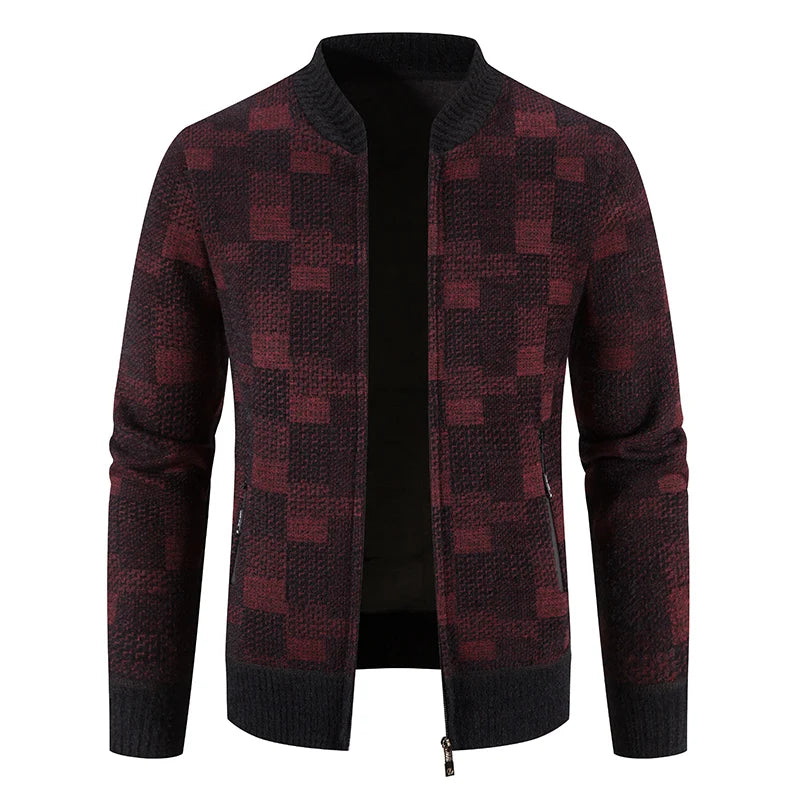 Mens Plaid Bomber Jacket