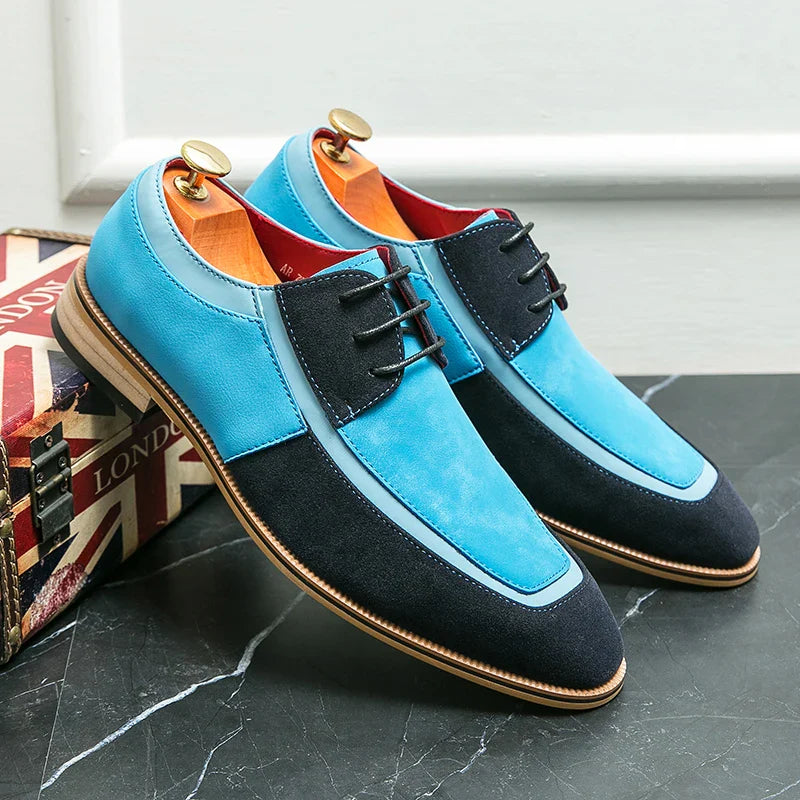 Men's casual faux leather shoes