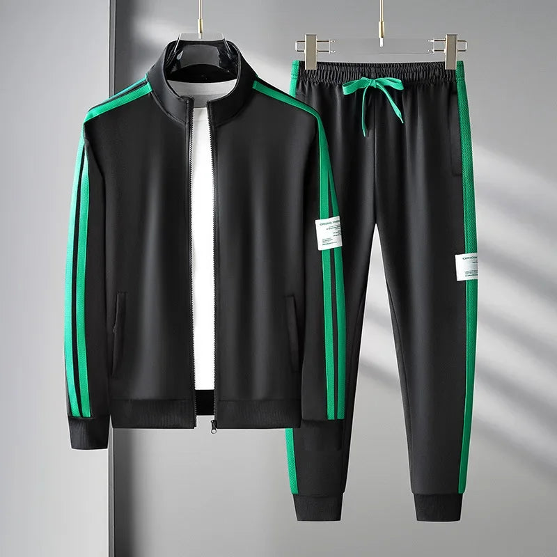 Sporty men's sweatshirt and sweatpants set