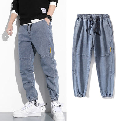 Men’s Jogger Trousers - Elastic Waistband - Tapered Fit - Casual Sporty Wear