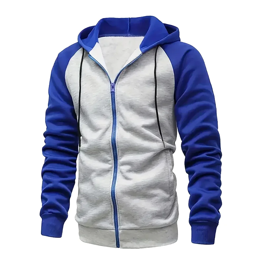 Stylish men's zip-up hoodie