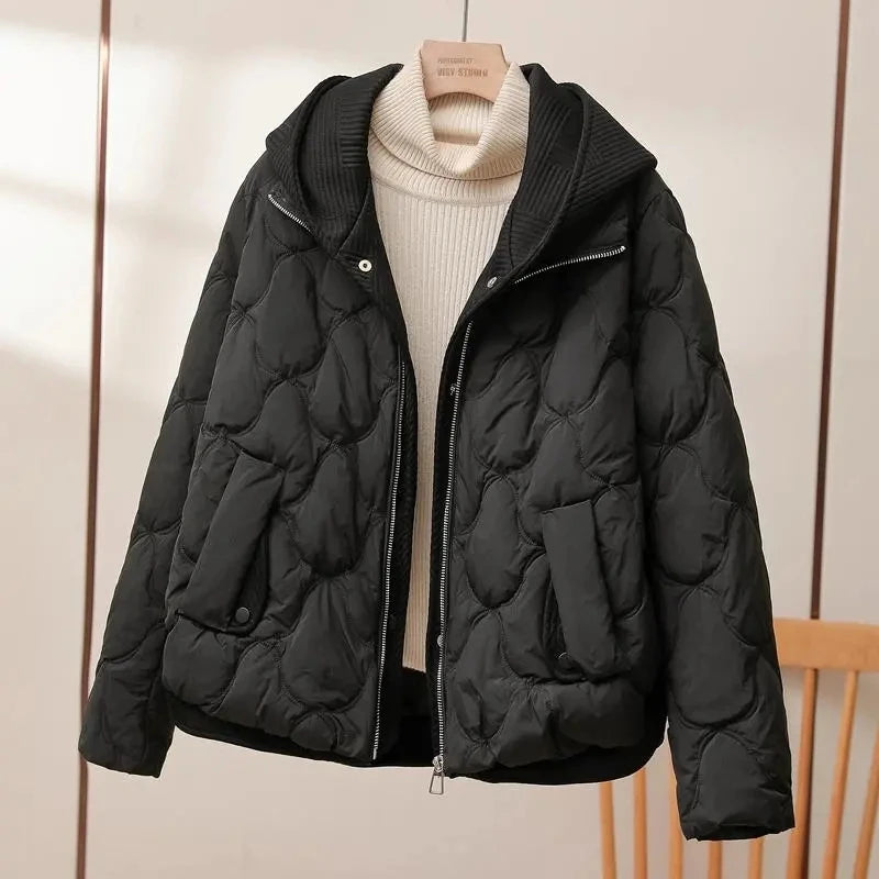 Stylish women's hooded jacket