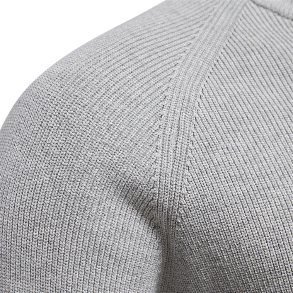 Men’s Sweater –  Soft Fabric – Classic Fit – Half-Zip Collar – Ribbed Trim