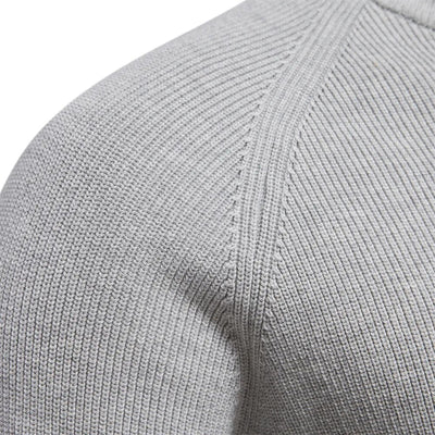 Men’s Sweater –  Soft Fabric – Classic Fit – Half-Zip Collar – Ribbed Trim