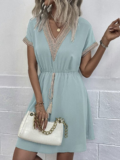 Women's Breathable Cotton Midi Dress