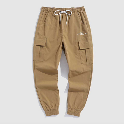 Men's joggers with drawstring and cargo pockets