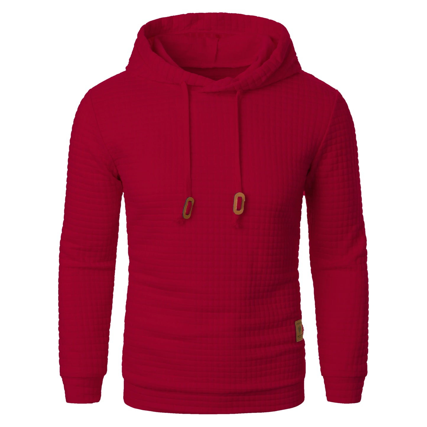 Men's casual check pattern hoodie sweatshirt