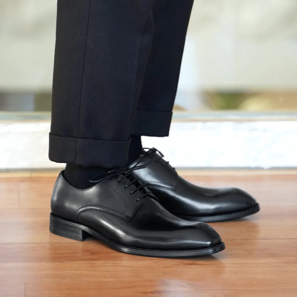 Men's Oxford Shoes - Closed Lacing - Formal Dress Shoes