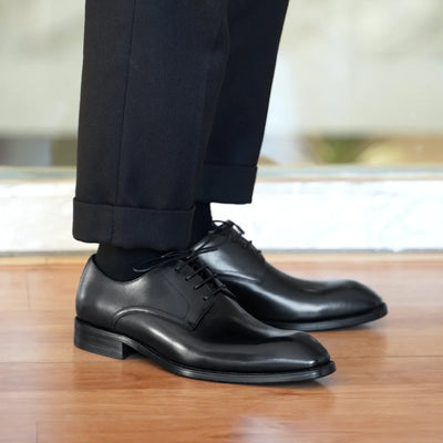 Men's Oxford Shoes - Closed Lacing - Formal Dress Shoes