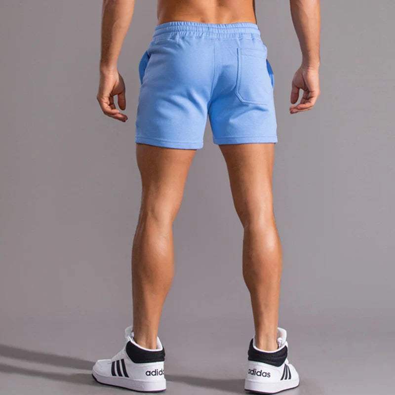 Men’s Casual Shorts - Elastic Waistband - Breathable Cotton - Adjustable Fit - Side Pockets