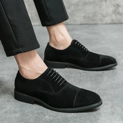 Men’s Casual Pointed Toe Shoes – Lace-Up – Streamlined Fit – Smart Style