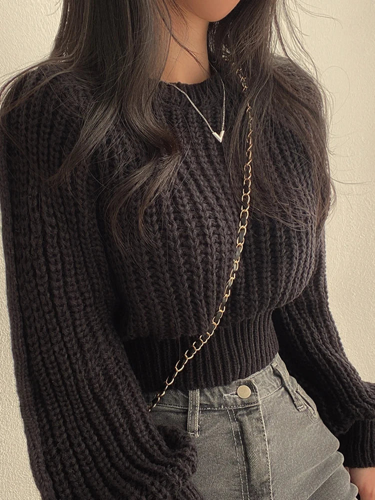 Vintage knitted sweater for women